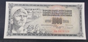 1000 dinarów JUGOSŁAWIA