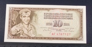 10 dinarów JUGOSŁAWIA