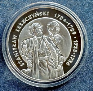 10 zł Stanisław Leszczyński (1704-1709; 1733-1736) - półpostać