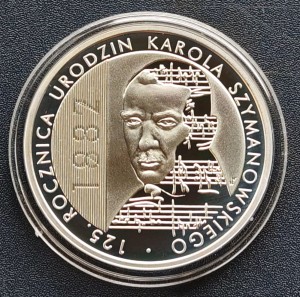 10 zł 125. rocznica urodzin Karola Szymanowskiego (1882-1937)