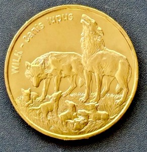 2 zł Wilk (łac. Canis lupus) 