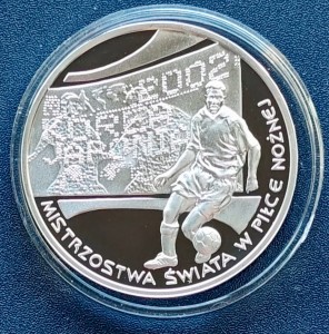 10 zł Mistrzostwa Świata w Piłce Nożnej 2002 Korea/Japonia