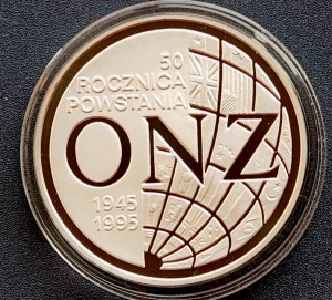 20 zł 50. rocznica powstania ONZ