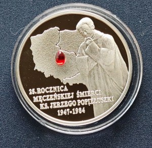 10 zł 25. rocznica męczeńskiej śmierci księdza Jerzego Popiełuszki