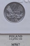Moneta 2 zł Jagody 1958 r.