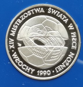 500 zł MŚ w piłce nożnej - Włochy 1990