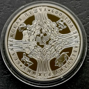 1 rubel 600 lat Puszczy Białowieskiej - Białoruś 2009