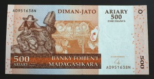 500 ariary Madagaskar