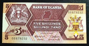 5 Szylingów - Uganda