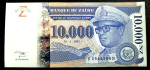 10000 Nouveaux Zaires - Zair