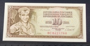 10 dinarów JUGOSŁAWIA