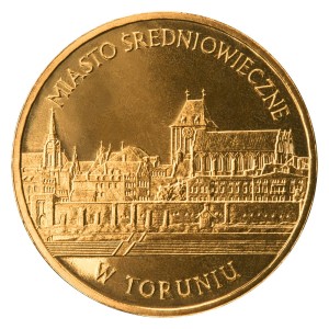 2 zł Miasto średniowieczne w Toruniu