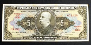 5 Cruzeiros - Brazylia 1964 r.
