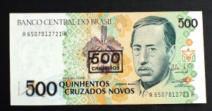500 cruzeiros -  BRAZYLIA 1990 r.