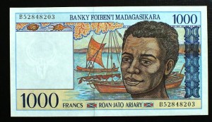 1000 Franków Madagaskar 1994 r. 