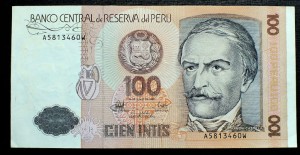 100 Intis - Peru 