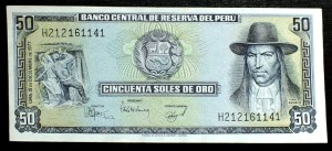 50 Soles de Oro - Peru