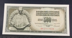 500 dinarów JUGOSŁAWIA