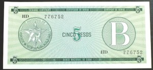 5 pesos KUBA - B
