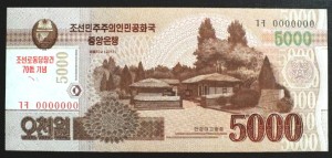 5000 won - Korea Północna 2013 r.