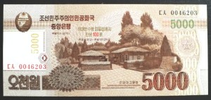 5000 won - Korea Północna 2013 r.