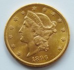 Moneta 20 USD ZŁOTO 1896 S