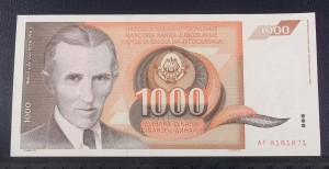 1000 dinarów JUGOSŁAWIA