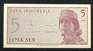 5 Sen - INDONEZJA 1964 r.