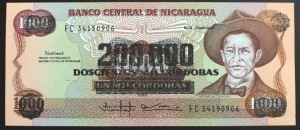 200000 Cordobas - Nikaragua 1990 r.