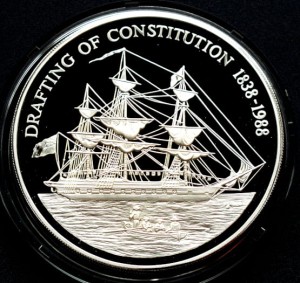 50 dollars Pitcairn Island Drafting of constitution