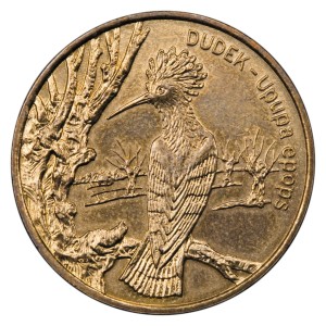2 zł Dudek (łac. Upupa epops) 
