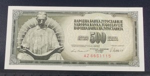 500 dinarów JUGOSŁAWIA