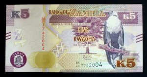 5 Kwacha - Zambia  - 2020 r.