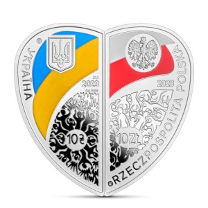 Moneta 10 zł + 10 uah Przyjaźń i braterstwo to największe bogactwo