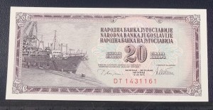 20 dinarów JUGOSŁAWIA