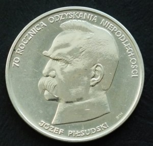 50000 zł Józef Piłsudski 1988 r.