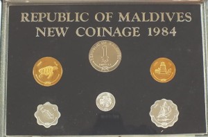 Proof Set Malediwy 1984 6 monet