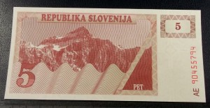 5 Tolarjev - SŁOWENIA