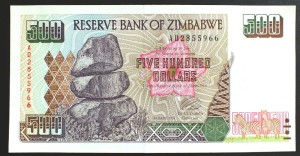 500 Dollars - Zimbabwe
