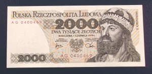 2000 zł Mieszko 1979 UNC