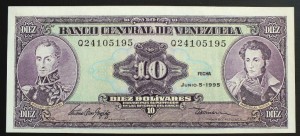10 Bolivares - Wenezuela 1986 r.