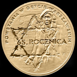 2 zł 65. rocznica powstania w getcie warszawskim