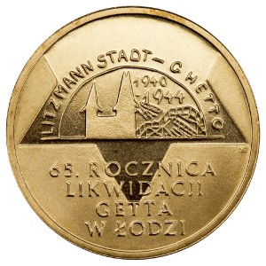 2 zł 65. rocznica likwidacji getta w Łodzi