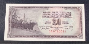 20 dinarów JUGOSŁAWIA