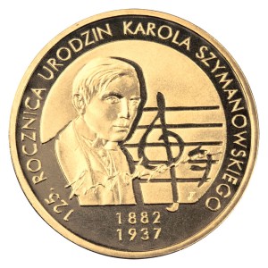 2 zł 125. rocznica urodzin Karola Szymanowskiego (1882-1937)