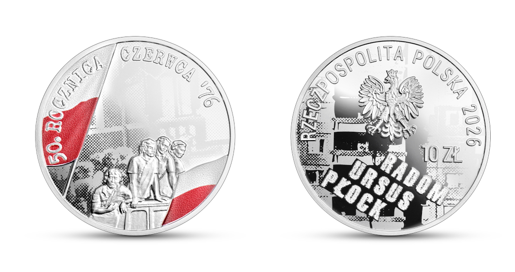 Moneta 10 zł 50. rocznica Czerwca ’76