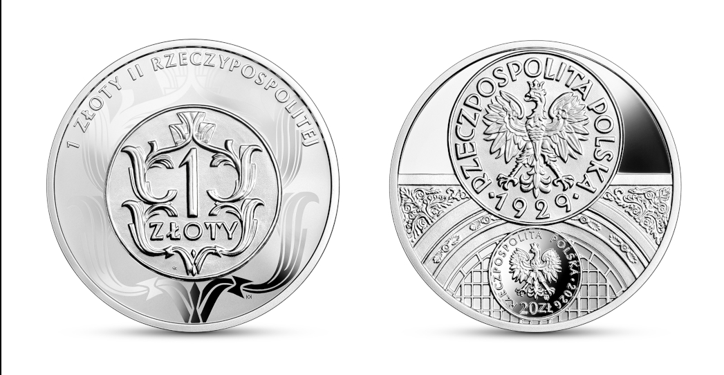 Moneta 20 zł Historia monety polskiej – 1 złoty II Rzeczypospolitej