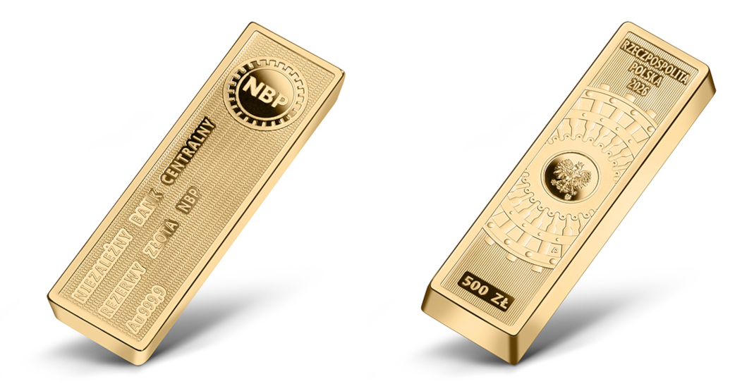 Moneta 500 zł Niezależny bank centralny – Rezerwy złota NBP