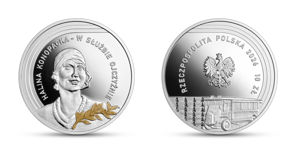 Moneta 10 zł Halina Konopacka – w służbie Ojczyźnie